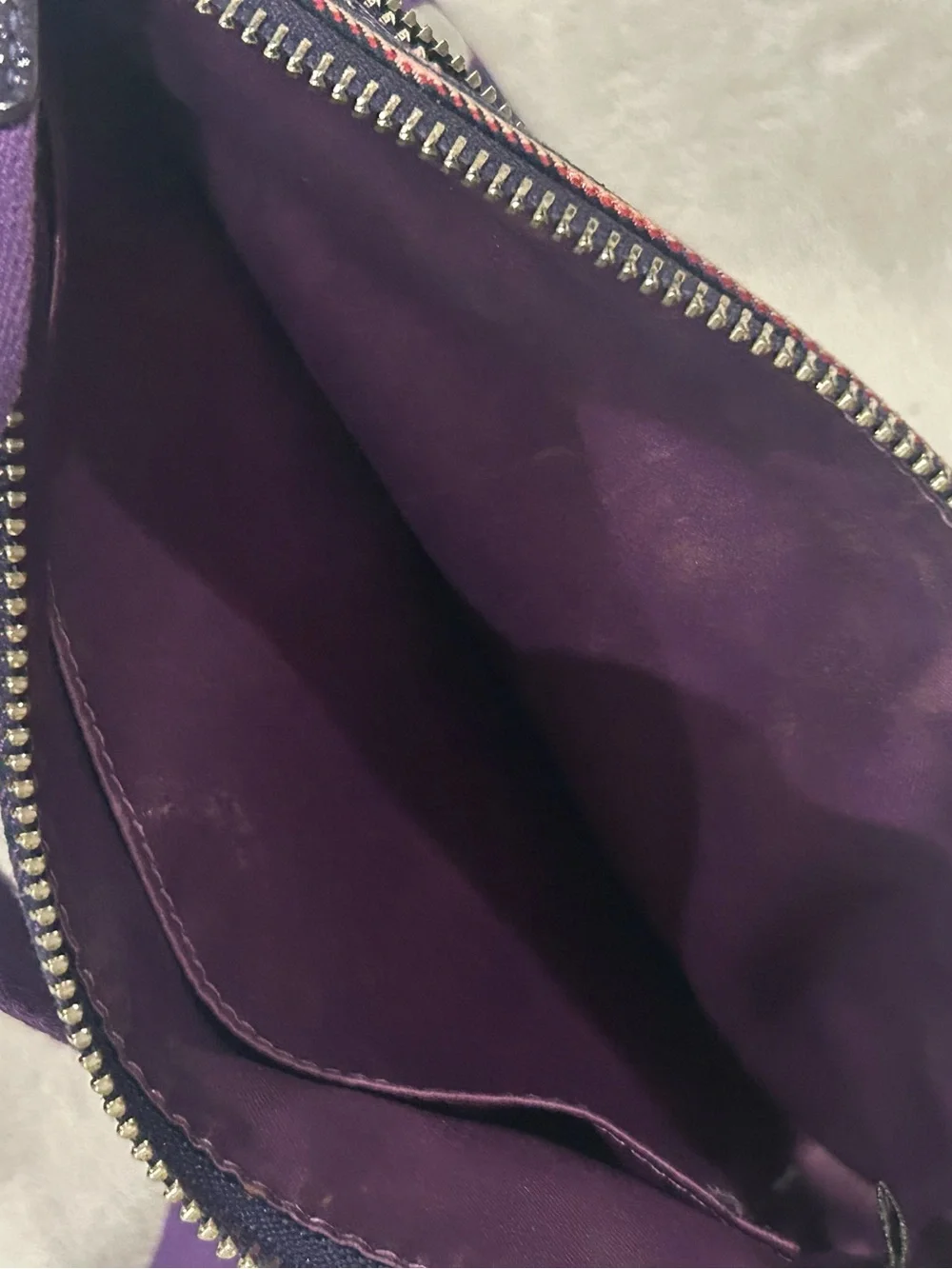 Coach Poppy tartan plaid crossbody bag purple vintage purse